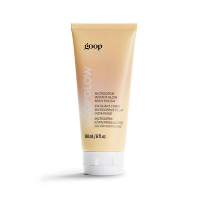 goop Beauty Microderm Body Polish – Peeling & Reinigender Körperscrub für strahlende Haut mit Salzen und Kakadu-Pflaumenkernöl, 177 ml