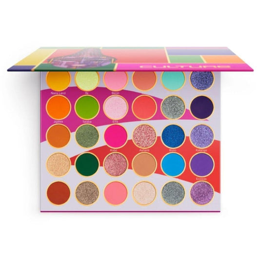 Juvia's Place Palette Culture 30 Lidschatten-Palette - Bunte & Glitzernde Farben für intensive Augen-Make-ups