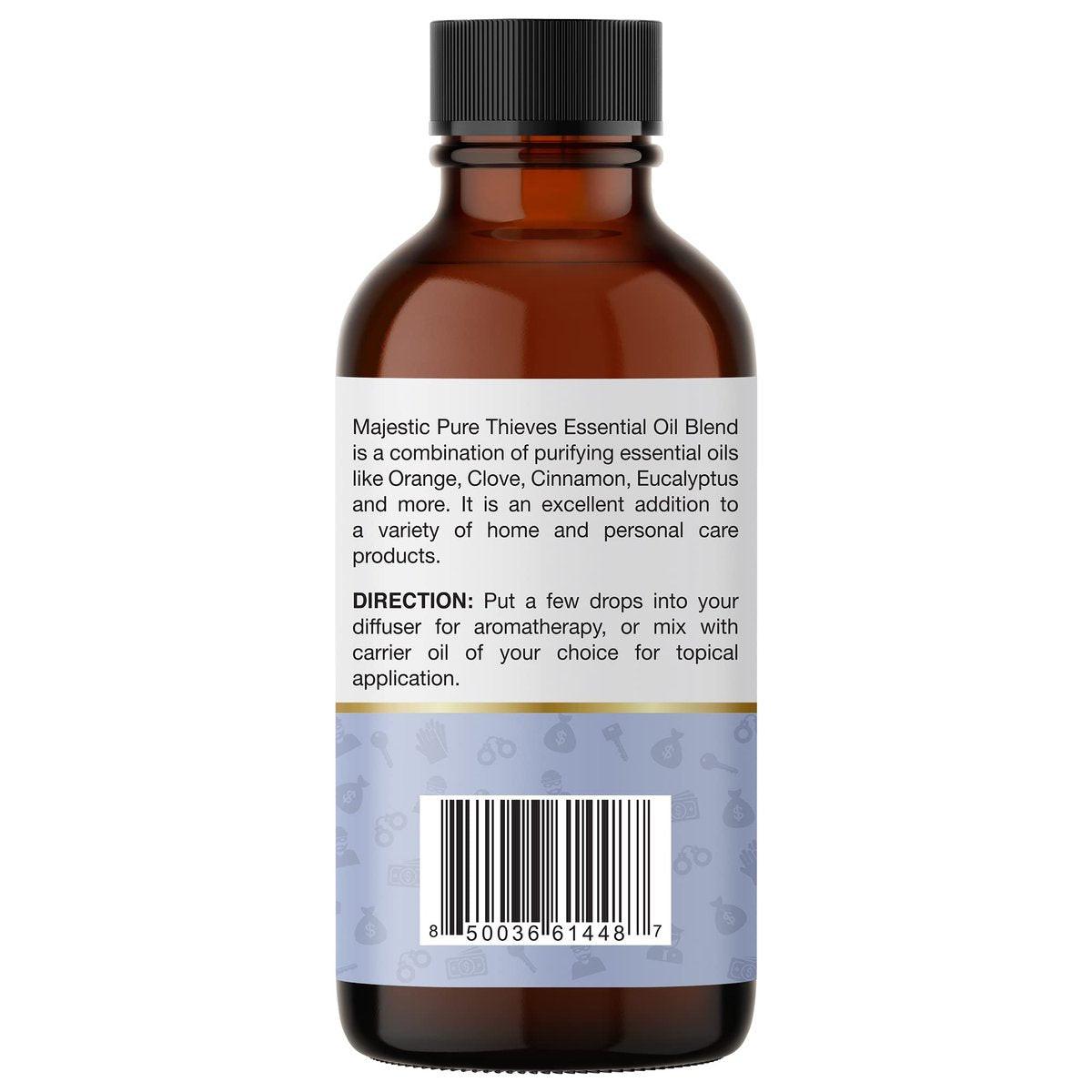Majestic Pure Ätherisches Öl Blend mit Eukalyptus, Rosmarin, Zitrone & anderen Ölen | 100% reines Premiumöl für Stimmungsaufhellung, DIY-Produkte, Reinigung | Ätherische Öle für Diffuser & Aromatherapie | 30 ml