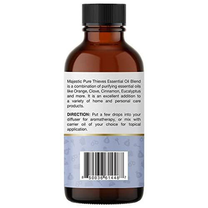 Majestic Pure Ätherisches Öl Blend mit Eukalyptus, Rosmarin, Zitrone & anderen Ölen | 100% reines Premiumöl für Stimmungsaufhellung, DIY-Produkte, Reinigung | Ätherische Öle für Diffuser & Aromatherapie | 30 ml