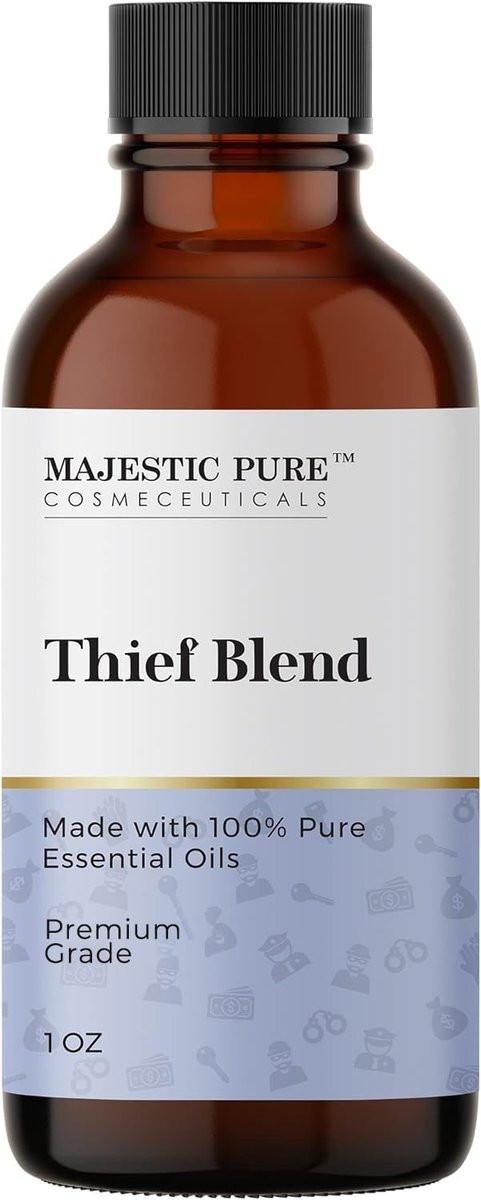 Majestic Pure Ätherisches Öl Blend mit Eukalyptus, Rosmarin, Zitrone & anderen Ölen | 100% reines Premiumöl für Stimmungsaufhellung, DIY-Produkte, Reinigung | Ätherische Öle für Diffuser & Aromatherapie | 30 ml