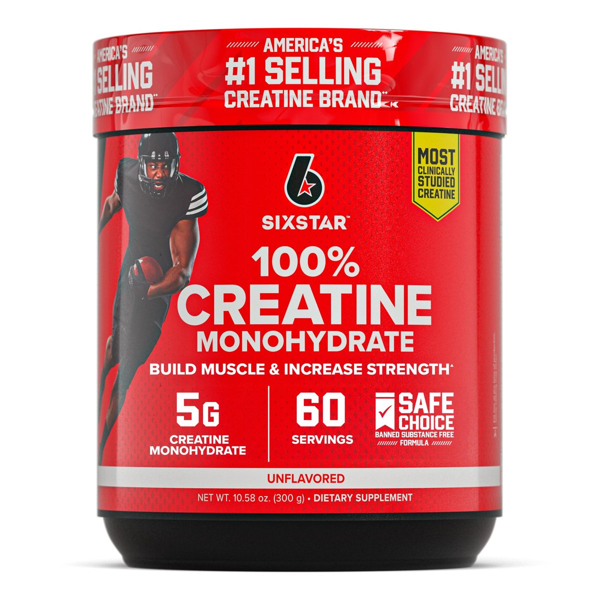 Six Star 100% Kreatin Monohydrat Pulver – Geschmacksneutrales mikronisiertes Kreatin für Trainingsleistung, Muskelaufbau & Kraft – 60 Portionen
