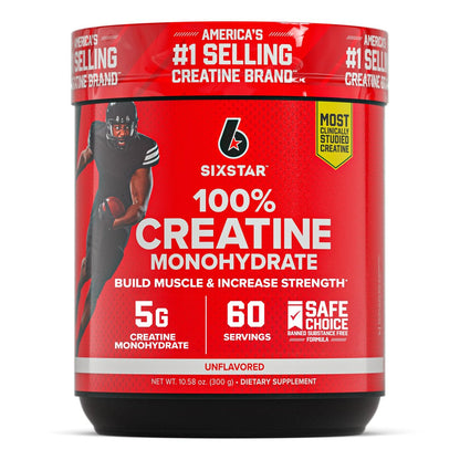 Six Star 100% Kreatin Monohydrat Pulver – Geschmacksneutrales mikronisiertes Kreatin für Trainingsleistung, Muskelaufbau & Kraft – 60 Portionen