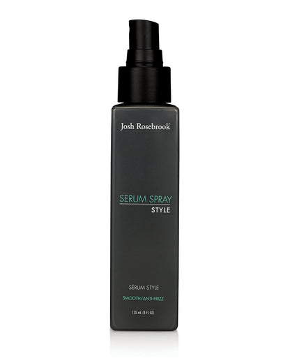 Josh Rosebrook Serum Spray – Anti-Frizz, Locken- und Wellen-Smoothing & Defining Haarstyling-Spray, das auch als pflegende, pflanzlich-aktive Kopfhautbehandlung wirkt – 120 ml – 4 Oz
