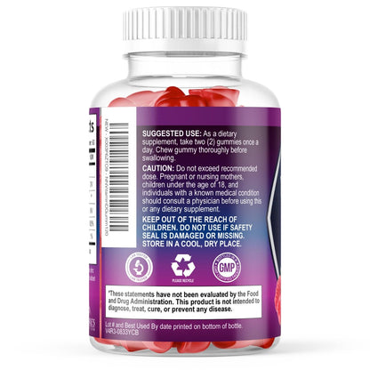 Vitamin D3 Gummis 5000 IE – 120 Stück – Knochen-, Zahn-, Muskel- und Immunsystem-Unterstützung für Männer & Frauen – Premium VIT D3, natürlich & glutenfrei