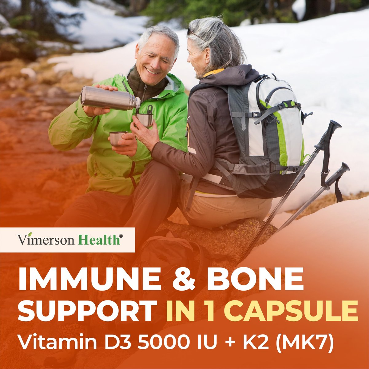 Vitamin D3 K2 Calcium Komplex – Knochen-, Muskel- & Immununterstützung – 5000 IE D3, K2 MK7, Calcium & BioPerin – 60 Kapseln