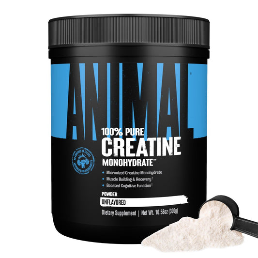 Animal Creatin-Monohydrat-Pulver – Mikronisiert für Muskelregeneration, Zellenergie und tägliches Wohlbefinden – für Männer und Frauen – Ungeschmackt 300 g