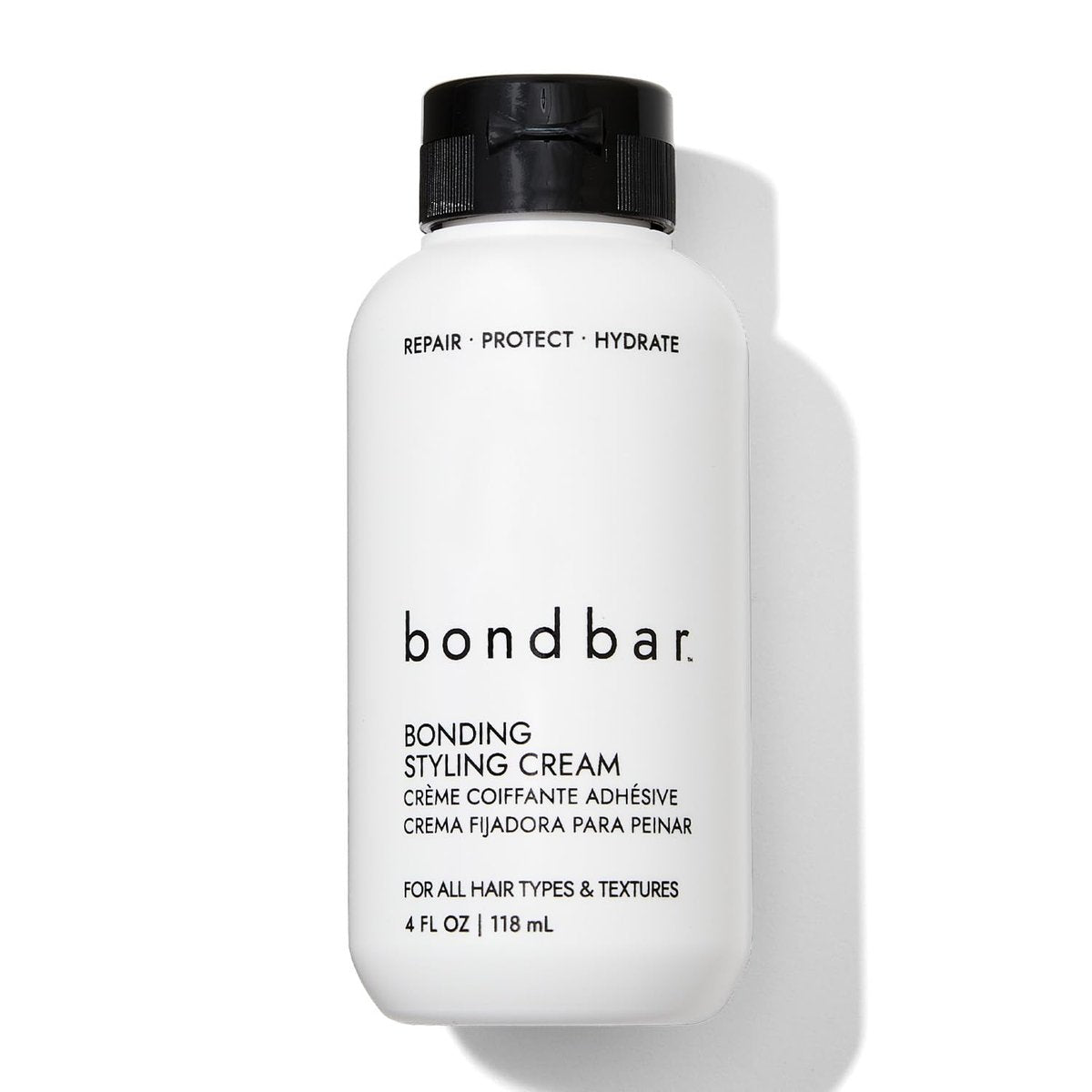 Bondbar Styling Cream für geschädigtes Haar – Glättet, stärkt, repariert alle Haartypen & Texturen, vegan, tierversuchsfrei, 118 ml