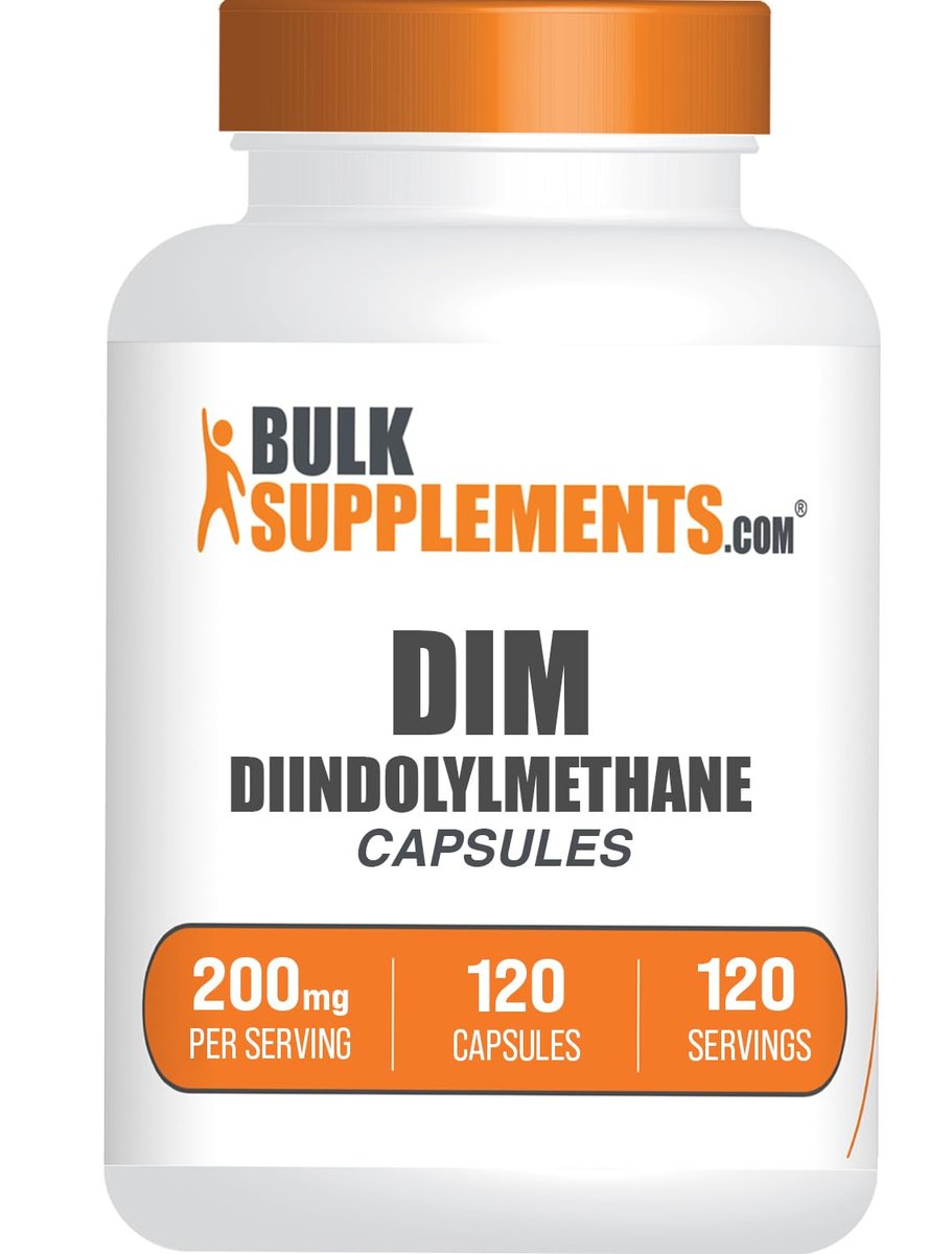 BulkSupplements.com DIM Kapseln - Diindolylmethan Kapseln für Männer & Frauen, DIM 200mg, Glutenfrei, 1 Kapsel pro Portion, 120 Stück (1er Pack)