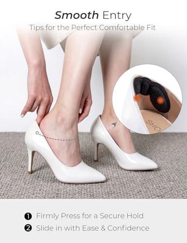 4 Paar Fersenpolster für zu große Schuhe – Anti-Rutsch-Fersenkissen für Damen und Herren, Fersenschutz gegen Blasen und Scheuern