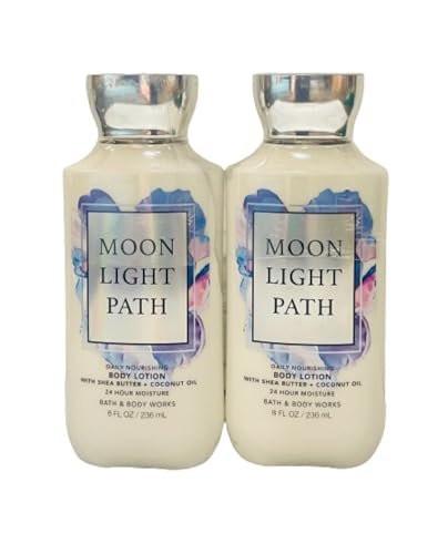 Bath & Body Works Moonlight Path Super Smooth Lotion Set – 2er-Pack (je 237 ml) – Pflegende Hand- und Körperlotion für zarte, duftende Haut