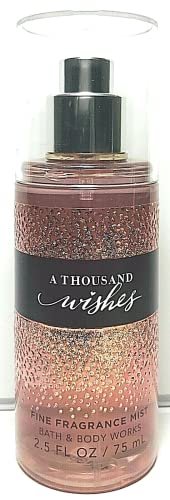 Bath & Body Works Fine Fragrance Mist Reisegröße Mini Purse Spray 2,5 Unzen (A Thousand Wishes)