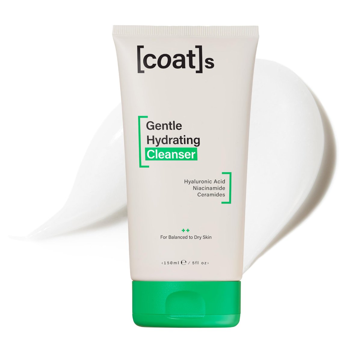 COATS Sanfter Reinigungsschaum [5 oz] – Feuchtigkeitsspendendes Gesichtswasser mit Hyaluronsäure – Präparierende Hautpflege – Duftfrei, Vegan, Saubere Hautpflege für Teenager, Mischhaut bis trockene Haut – 30-Tage-Vorrat