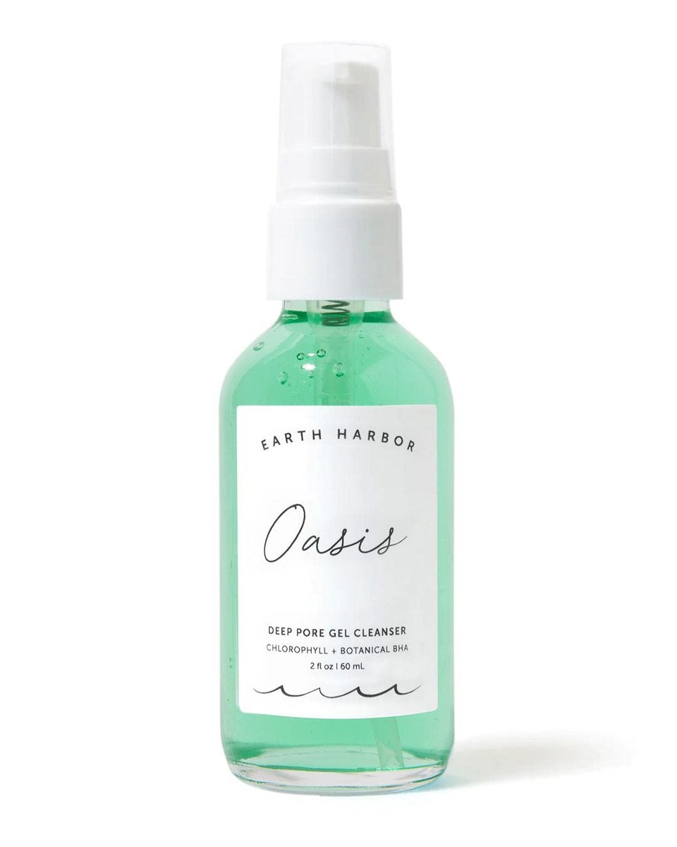 Earth Harbor OASIS Deep Pore Gel Cleanser – Tiefenreinigendes Gel für die Hautpflege, 2 Fl Oz