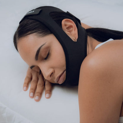 Anti-Schnarch-Kinnriemen für CPAP-Anwender (Schwarz)