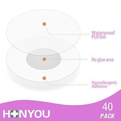 HONYOU 40er-Pack Libre 3 Plus Sensor-Abdeckungen für Freestyle Bandage – wasserdichte, transparente Klebepflaster für Libre 3 CGM, ohne Loch, hautfreundlich und latexfrei