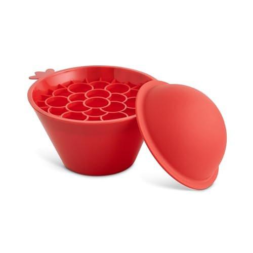 HIC Kitchen Granatapfel-Kernentferner, BPA-freies Plastik und Silikon, 3-teiliges Set für schnelles, einfaches und sauberes Entkernen