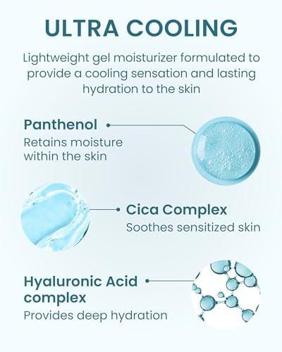 ECO BEYOND BEYOND Cream (10,2 fl oz, 2er-Pack) – Beruhigende, kühlende, feuchtigkeitsspendende leichte Gesichtscreme und Schlafmaske. Koreanische Hautpflege, vegan. Cica, Hyaluronsäure