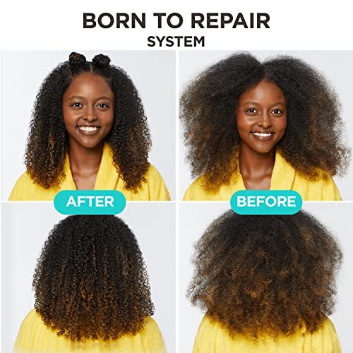 Carol's Daughter Born To Repair Leave-In Haarcreme – Feuchtigkeitsspendend, Locken definierend und Anti-Frizz für Locken mit Shea Butter, 200 ml