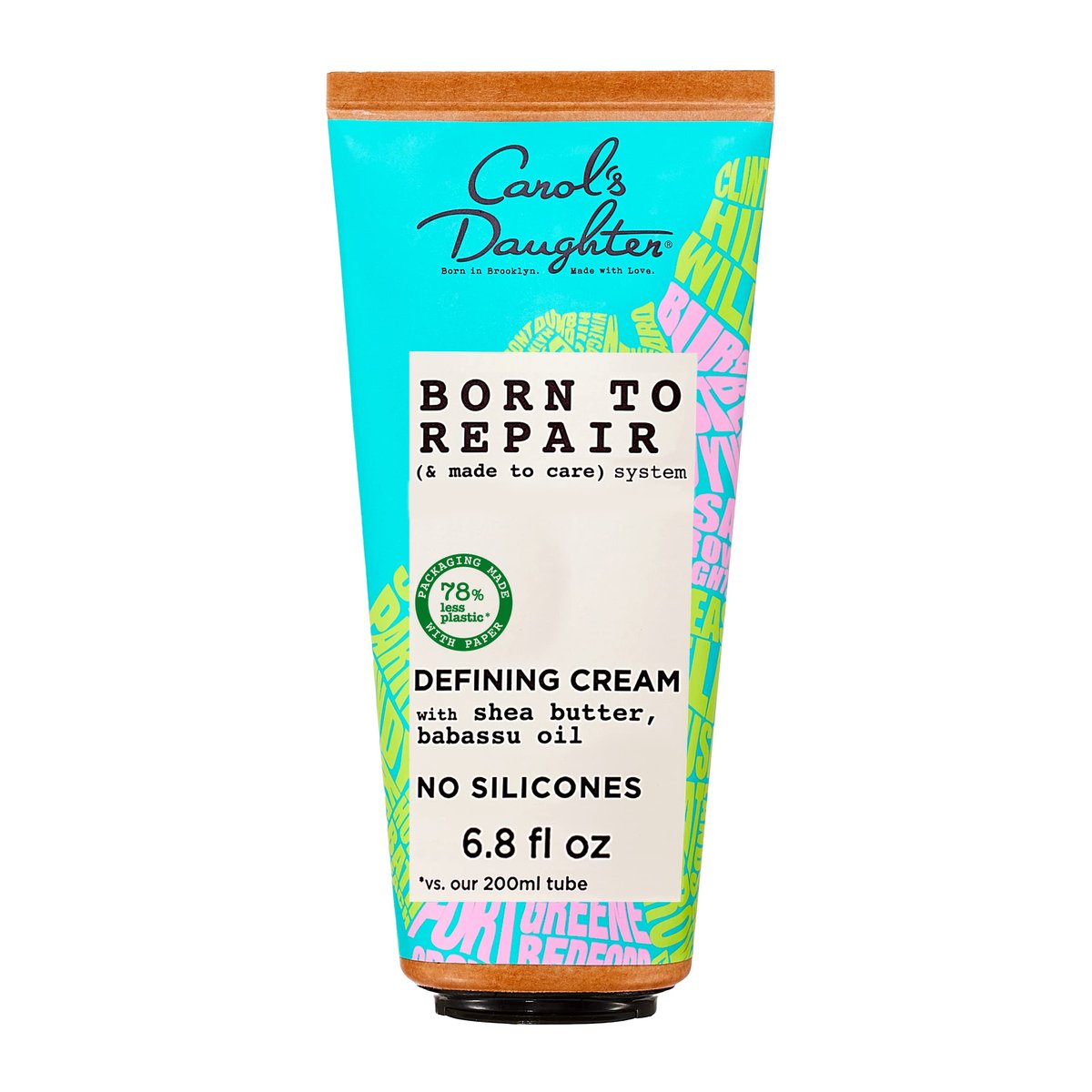 Carol's Daughter Born To Repair Leave-In Haarcreme – Feuchtigkeitsspendend, Locken definierend und Anti-Frizz für Locken mit Shea Butter, 200 ml