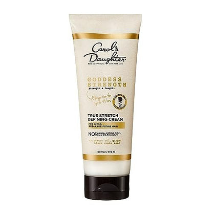Carol's Daughter Goddess Strength True Stretch Defining Hair Cream für Wellen, Locken und Spiralen – Curl Defining Cream mit Rizinusöl, 200 ml