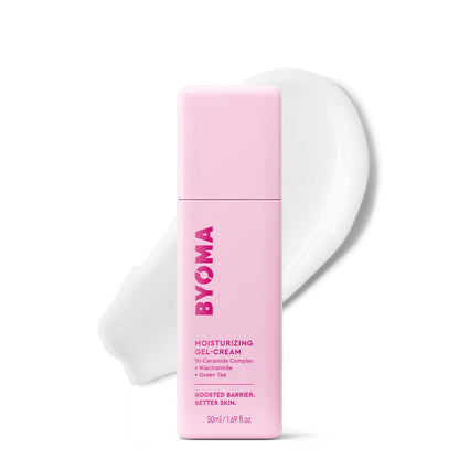 BYOMA Feuchtigkeits-Gel-Creme - Barrier-Repair-Creme/Gel-Gesichtslotion mit Niacinamid und Grüntee - Ceramid-Gesichtsfeuchtigkeitscreme für trockene Haut - Alkoholfrei, ölfreie Gesichtsfeuchtigkeitscreme - 50 ml