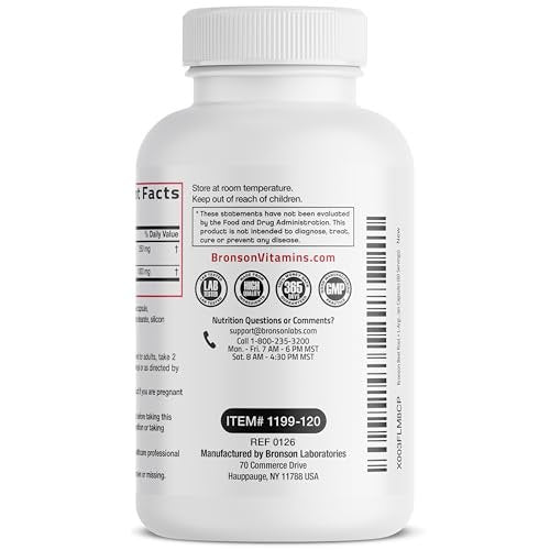 Bronson Rote Bete + L-Arginin Kapseln - Nitric Oxide Booster, Nicht-GVO, 120 vegane Kapseln