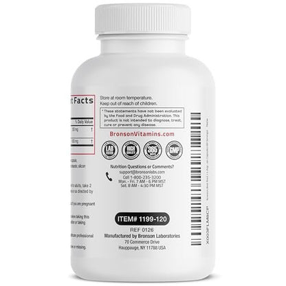 Bronson Rote Bete + L-Arginin Kapseln - Nitric Oxide Booster, Nicht-GVO, 120 vegane Kapseln
