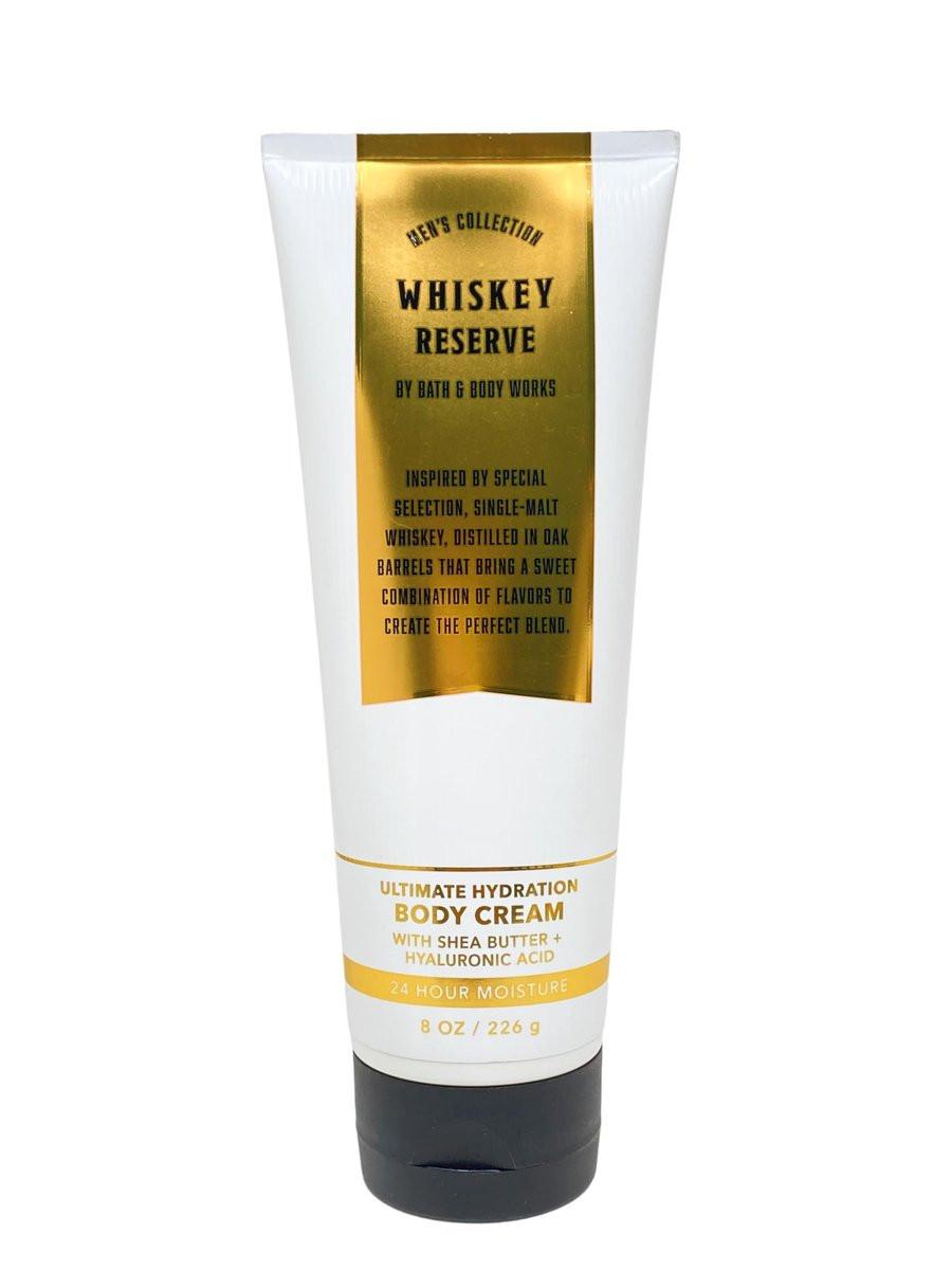 Bath & Body Works Whiskey Reserve Herrenkollektion – Ultimative Feuchtigkeitspflege Ultra Shea Cream 2er-Pack (8 oz pro Tube) – Weiß