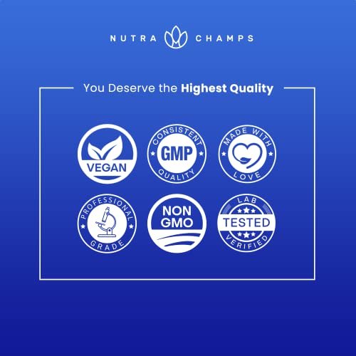 NutraChamps Calm Gummies – Stressgummis mit Ashwagandha, L-Theanin, GABA, Vitamin B6 & Zitronenmelisse – Unterstützt Stimmung, Fokus & Stressabbau – Natürliche Beere, 90 Gummis