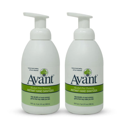 Avant® Alkoholfreier Schaum-Handdesinfektor, 18 oz Flasche 2er-Pack Großpackung