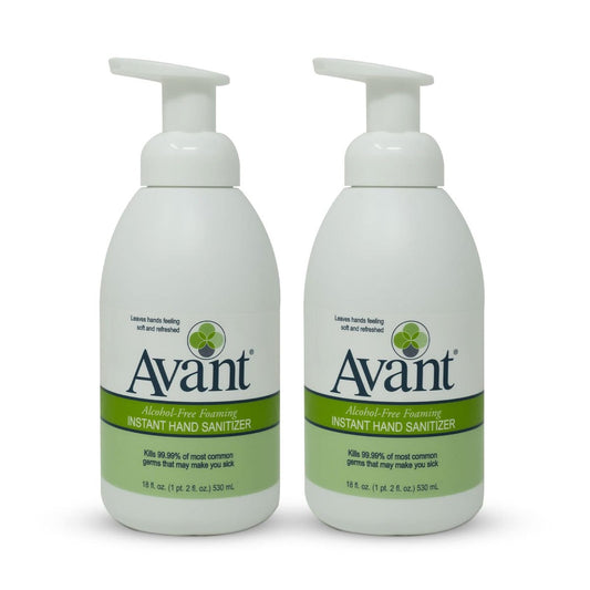 Avant® Alkoholfreier Schaum-Handdesinfektor, 18 oz Flasche 2er-Pack Großpackung