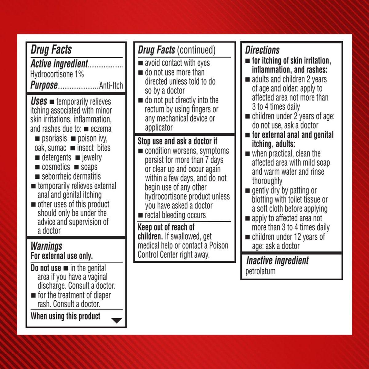 Cortizone-10 Maximum Strength Wasserbeständige Juckreizlindernde Salbe, 1% Hydrocortison, Schnellwirkend, Anti-Juckreiz-Creme für Insektenstiche, Hautausschlag, Ekzeme, Psoriasis, Giftefeu, -eiche, -sumach & mehr, 56 g