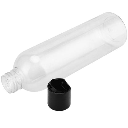 MUKLEI 40er-Pack 8 oz Plastikflaschen mit Disc Top Verschlüssen, nachfüllbare klare Reise-Quetschflaschen Behälter mit schwarzen Bulk-Disc-Kappen für Shampoo, Duschgel, Cremes, Seife