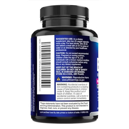3X Gehirn-Nahrungsergänzungsmittel - Nootropika für Konzentration, Klarheit & Fokus - Gedächtnispillen mit Bacopa, Phosphatidylserin & DMAE - Gehirn-Booster, 120 Kapseln
