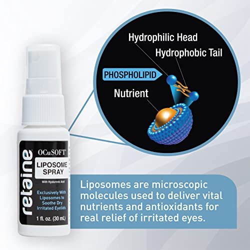 OCuSOFT Retaine Liposome Spray 15 ml – Augenlidspray für gereizte Augenlider bei Blepharitis, trockenen Augen und Meibom-Drüsen-Dysfunktion
