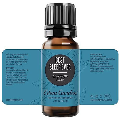 Edens Garden Best Sleep Ever Bio-Ölmischung – 100 % reine Premium-Qualität, unverdünnt, natürlich, therapeutisch, Aromatherapie, ideal für Diffuser, Haut, Kerzen, Luftbefeuchter 10 ml (0,33 fl oz)