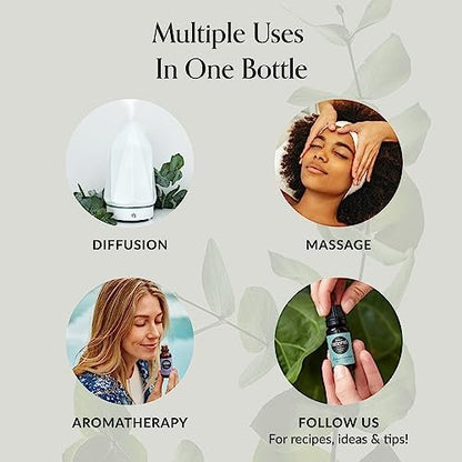 Edens Garden Kopfschmerz & Migräne Hilfe ätherisches Öl Blend – 100% reine Premiumqualität, unverdünnt, natürlich, therapeutisch, Aromatherapie, am besten für Diffuser, Haut, Luftbefeuchter, Gesicht 10 ml (0,33 fl oz)