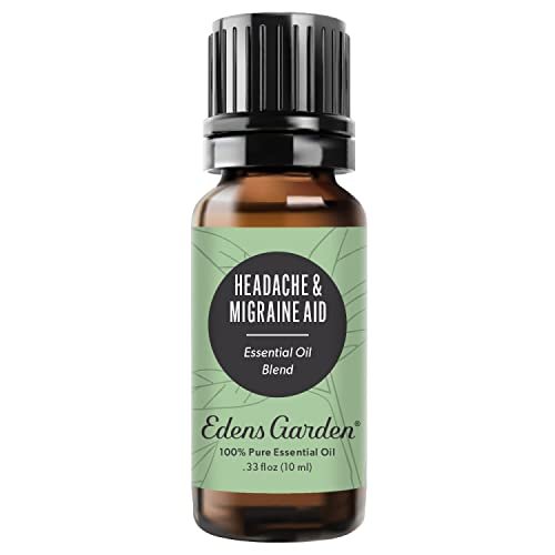 Edens Garden Kopfschmerz & Migräne Hilfe ätherisches Öl Blend – 100% reine Premiumqualität, unverdünnt, natürlich, therapeutisch, Aromatherapie, am besten für Diffuser, Haut, Luftbefeuchter, Gesicht 10 ml (0,33 fl oz)