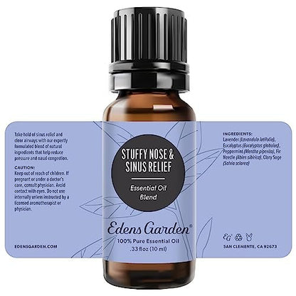 Edens Garden Stuffy Nose & Sinus Relief – 100% reine ätherische Ölmischung, 10 ml