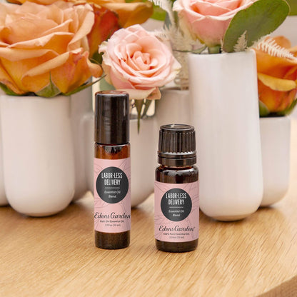 Edens Garden Labor-Less Delivery Bio-Ölmischung – 100 % reine, unverdünnte, natürliche, therapeutische Aromatherapie-Mischung für Diffuser, Haut, Gesicht, Luftbefeuchter – 10 ml