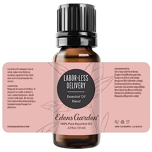Edens Garden Labor-Less Delivery Bio-Ölmischung – 100 % reine, unverdünnte, natürliche, therapeutische Aromatherapie-Mischung für Diffuser, Haut, Gesicht, Luftbefeuchter – 10 ml