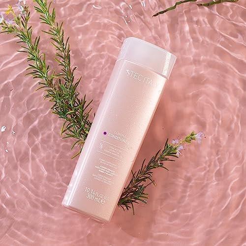 Tec Italy Lumina Conditioner Purple Toning für blondes, graues & gebleichtes Haar, neutralisiert Gelbtöne, verstärkt Glanz & Geschmeidigkeit, UV-Farbschutz, feuchtigkeitsspendende Formel, 300 ml