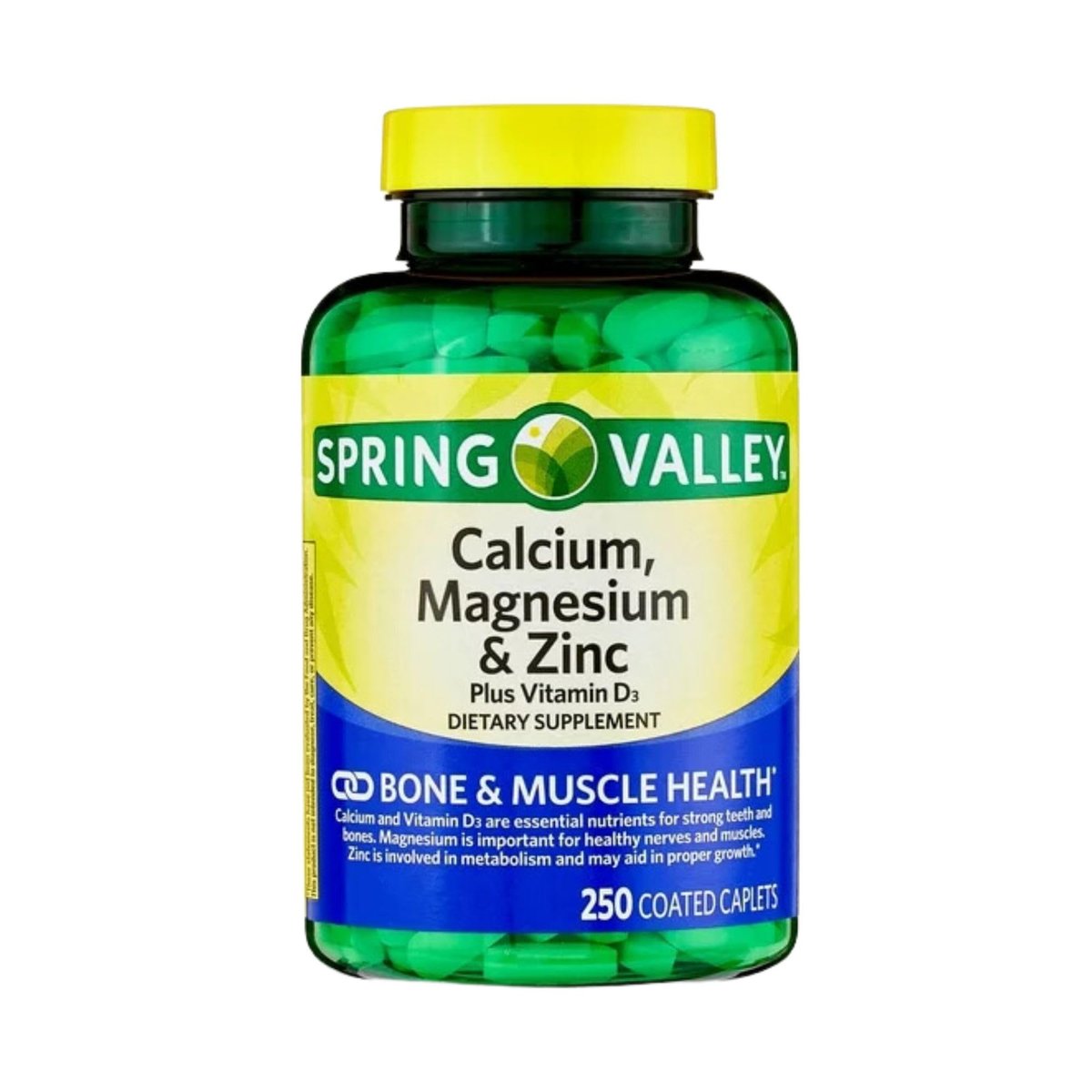 Calcium Magnesium Zinc mit Vitamin D3 | 600 mg Calcium + Magnesium + Zink | Nahrungsergänzungsmittel | 250 Kapseln | STS Home