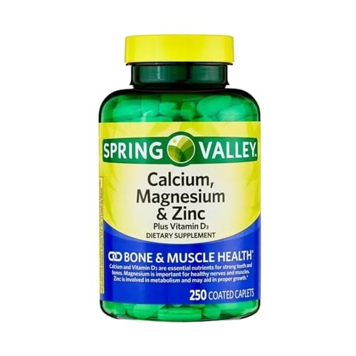 Calcium Magnesium Zinc mit Vitamin D3 | 600 mg Calcium + Magnesium + Zink | Nahrungsergänzungsmittel | 250 Kapseln | STS Home