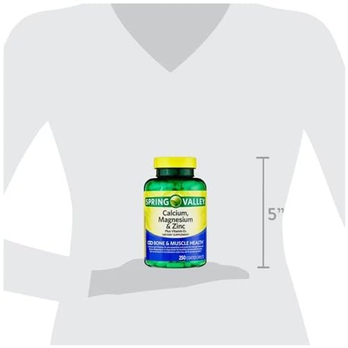 Calcium Magnesium Zinc mit Vitamin D3 | 600 mg Calcium + Magnesium + Zink | Nahrungsergänzungsmittel | 250 Kapseln | STS Home