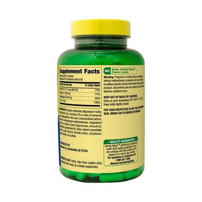 Calcium Magnesium Zinc mit Vitamin D3 | 600 mg Calcium + Magnesium + Zink | Nahrungsergänzungsmittel | 250 Kapseln | STS Home