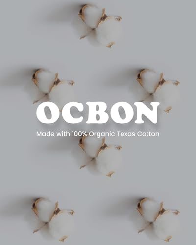 OCBON Unparfümierte, ultradünne Damenbinden (28 Stück, Large) – Bio-Baumwoll-Binden mit Flügeln für Frauen, super saugfähig & weich, Periodenschutz, hypoallergen