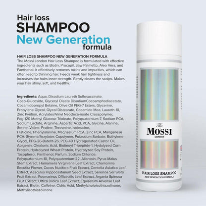 The Mossi London Haarwuchs-Shampoo für dünner werdendes Haar und alle Haartypen - 200 ml