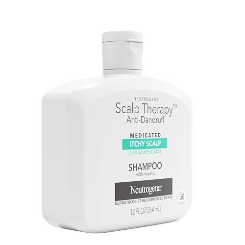 Neutrogena Scalp Therapy Anti-Schuppen Shampoo bei juckender Kopfhaut, 2,5 % Salicylsäure mit Pfefferminzduft, 355 ml